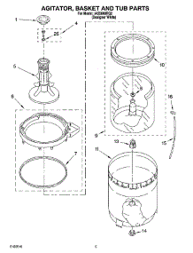 03 - Agitator, Basket And Tub Parts parts for Whirlpool Washer IAS5000RQ2 from AppliancePartsPros.com