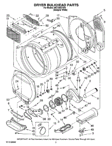 04 - Dryer Bulkhead Parts parts for Maytag Washer Dryer Combo MET3800TW0 from AppliancePartsPros.com