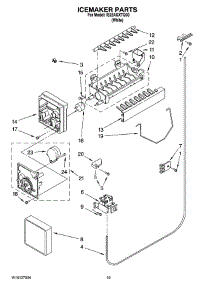 12 - Icemaker Parts, Optional Parts parts for Whirlpool Refrigerator IS22AGXTQ00 from AppliancePartsPros.com
