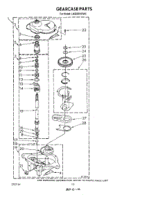 10 - Gearcase parts for Whirlpool Washer LA8200XWW0 from AppliancePartsPros.com