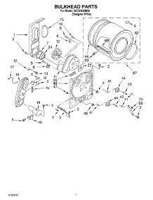 04 - Bulkhead Parts parts for Whirlpool Dryer SGDX600MQ0 from AppliancePartsPros.com