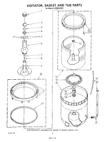 04 - Agitator, Basket And Tub parts for Whirlpool Washer LA5600XSW1 from AppliancePartsPros.com