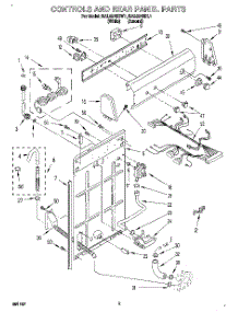 02 - Controls And Rear Panel parts for Whirlpool Washer RAL6245BL1 from AppliancePartsPros.com