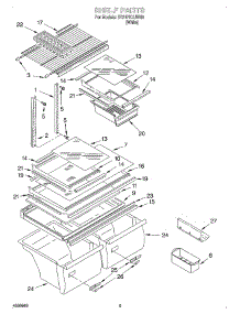 05 - Shelf, Optional parts for Whirlpool Refrigerator ST21PKXJW00 from AppliancePartsPros.com