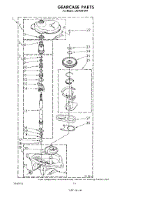 10 - Gearcase parts for Whirlpool Washer LA5460XSW1 from AppliancePartsPros.com
