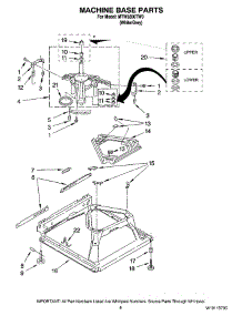 05 - Machine Base Parts parts for Maytag Washer MTW5800TW0 from AppliancePartsPros.com