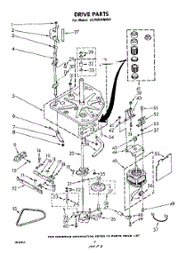 03 - Drive parts for Whirlpool Washer LA7800XMW0 from AppliancePartsPros.com