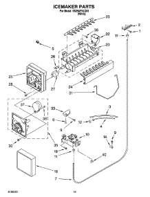 12 - Icemaker Parts, Parts Not Illustrated parts for Whirlpool Refrigerator SS25AFXLQ01 from AppliancePartsPros.com
