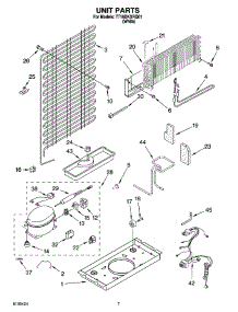 04 - Unit Parts parts for Whirlpool Refrigerator TT18DKXRQ01 from AppliancePartsPros.com