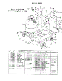 01 - Lower Section Parts For Hardwick Grill, Charcoal 3500 From Appliancepartspros.Com