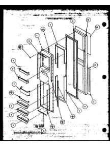 07 - Fz Door parts for Amana Refrigerator 36278 / P1121804W L from AppliancePartsPros.com