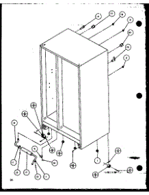 02 - Drain Rollers And Cabinet Back Parts For Amana Refrigerator 36531 From Appliancepartspros.Com