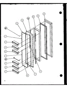04 - Fz Door Parts For Amana Refrigerator 36531 From Appliancepartspros.Com
