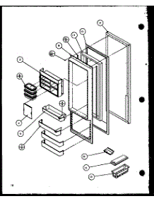 10 - Ref Door Parts For Amana Refrigerator 36531 From Appliancepartspros.Com