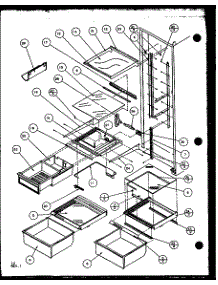 11 - Ref Shelving And Drawers Parts For Amana Refrigerator 36531 From Appliancepartspros.Com