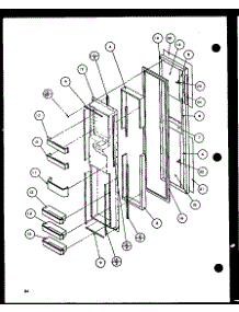 06 - Fz Door Parts For Amana Refrigerator 36571 From Appliancepartspros.Com