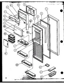 14 - Machine Compartment - Tec Comp parts for Amana Refrigerator 36768 / P1135804W L from AppliancePartsPros.com