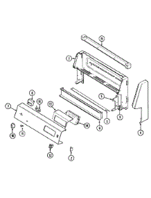 02 - Control Panel parts for Magic Chef Range 3867XVB from AppliancePartsPros.com