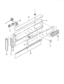 02 - Control Panel parts for Magic Chef Range 38FB-3CW from AppliancePartsPros.com