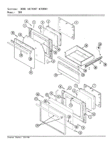 03 - Door / Drawer parts for Magic Chef Range 38HN-36TX-ON from AppliancePartsPros.com