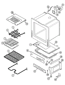 05 - Oven / Base parts for Magic Chef Range 3968XVB from AppliancePartsPros.com