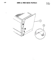 01 - Side Panels Parts For Jenn-Air Range 4800 From Appliancepartspros.Com