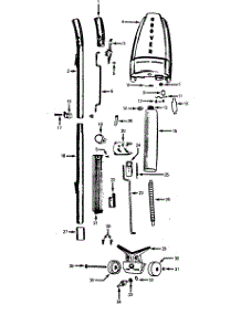 02 - Handle, Tank Parts For Hoover Vacuum 5130 From Appliancepartspros.Com