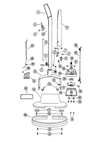 01 - Handle, Hood Parts For Hoover Floor Scrubber Polisher 5471 From Appliancepartspros.Com