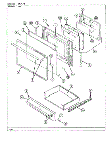 03 - Door (Lower) parts for Magic Chef Range 28FN-7CXWV8-QM from AppliancePartsPros.com