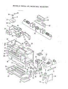 04 - Microwave Components-Upper (Vm11a-8P) parts for Magic Chef Range 28FS-6CXWV8 from AppliancePartsPros.com