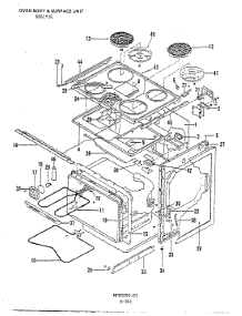 03 - Top Assembly parts for Admiral Range 665WG-CHZ from AppliancePartsPros.com