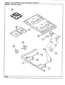 08 - Top Assy. / Control System (Surface) parts for Admiral Range 687AM-TKSAW from AppliancePartsPros.com