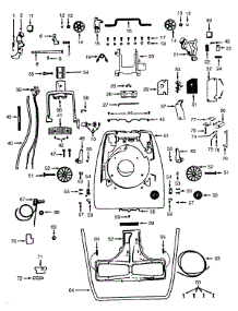 05 - Mainbody Parts For Hoover Vacuum 704 From Appliancepartspros.Com