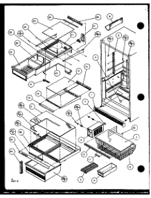 02 - Cabinet Interior parts for Amana Refrigerator 86068 / P1125513W L from AppliancePartsPros.com
