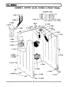 03 - Cabinet, Water Valve, Hoses & Frnt Panel Parts For Maytag Washer A112 From Appliancepartspros.Com