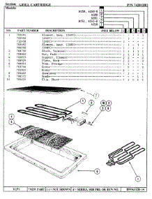01 - Grill Cartridge Parts For Jenn-Air Cartridge A150 From Appliancepartspros.Com