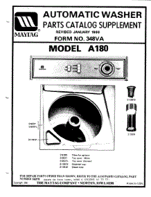 05 - Parts Catalog Supplement (A180) Parts For Maytag Washer A180 From Appliancepartspros.Com