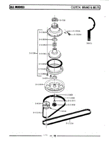 03 - Clutch, Brake & Belts Parts For Maytag Washer A209 From Appliancepartspros.Com