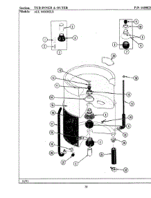 09 - Tub-Inner & Outer Parts For Maytag Washer A211 From Appliancepartspros.Com