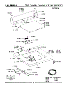 08 - Top Cover, Console & Lid Switch (Ser 11) Parts For Maytag Washer A212 From Appliancepartspros.Com