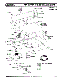 07 - Top Cover, Console & Lid Switch parts for Maytag Washer A212S from AppliancePartsPros.com