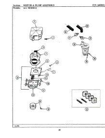 05 - Motor & Pump Assembly Parts For Maytag Washer A282 From Appliancepartspros.Com