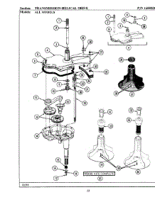 07 - Transmission-Helical Drive Parts For Maytag Washer A282 From Appliancepartspros.Com