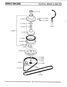 02 - Clutch, Brake & Belts Parts For Maytag Washer A308 From Appliancepartspros.Com