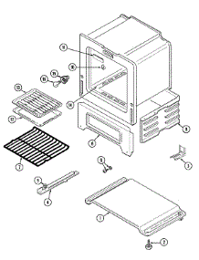 05 - Oven / Base parts for Admiral Range A3277XRW from AppliancePartsPros.com