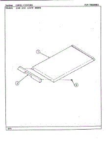 01 - Grill Cover Parts For Jenn-Air Range A341 From Appliancepartspros.Com