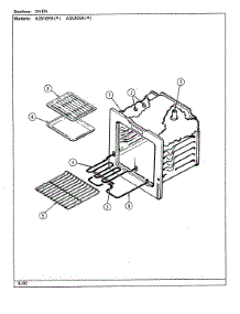 03 - Oven parts for Admiral Range A3520SRW from AppliancePartsPros.com