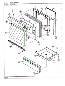 03 - Door / Drawer (A3832sr) parts for Admiral Range A3832SRA from AppliancePartsPros.com