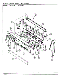 02 - Control Panel parts for Admiral Range A3832XRW from AppliancePartsPros.com