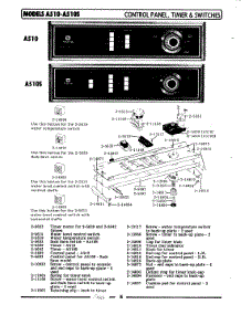 04 - Control Panel,Timer & Switches Parts For Maytag Washer A510 From Appliancepartspros.Com